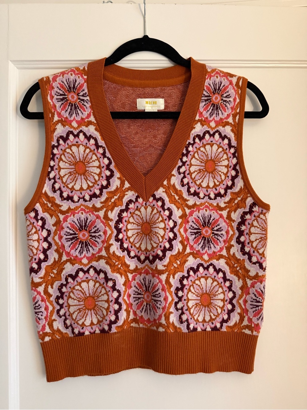 Anthropologie Maeve Jacquard sweater vest - Picture 2 of 4